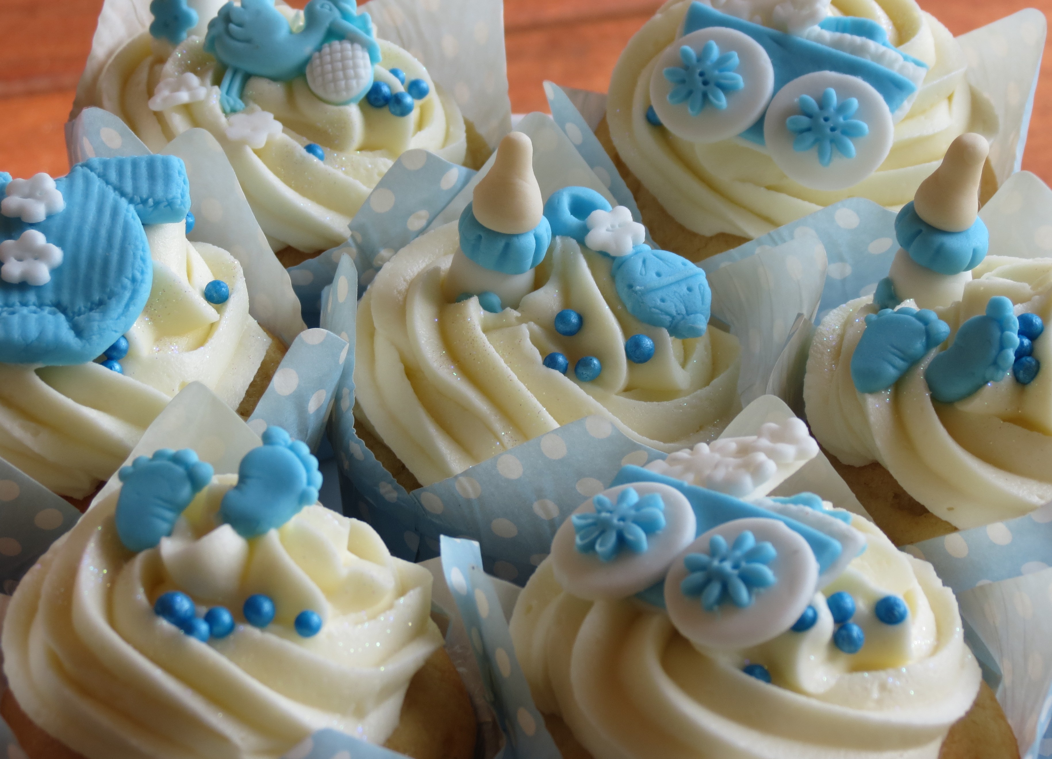 Baby shower cupcakes for a baby boy. Baby Boy cupcakes ...