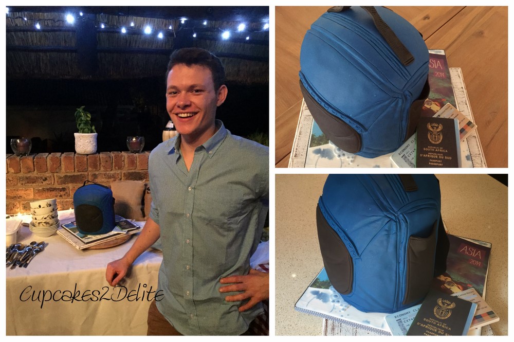Brandon's 21st Backpack Cake
