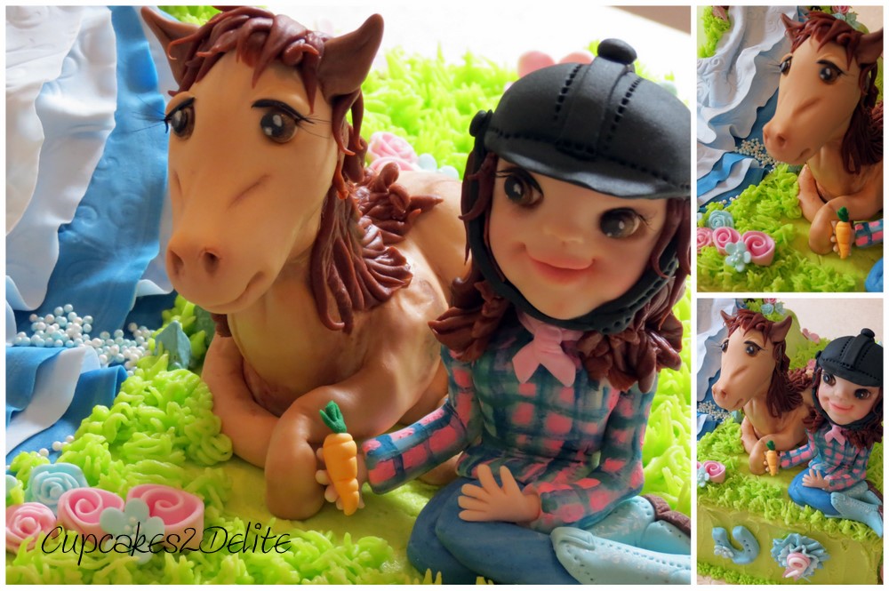 Horse & Rider Birthday Cake