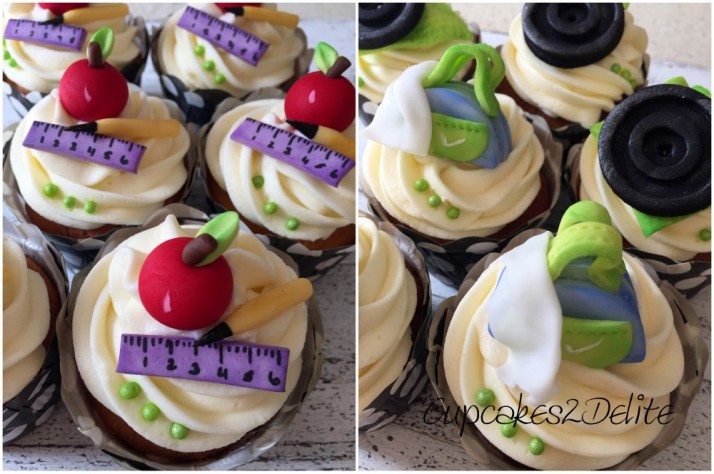 Teacher & Gym Themed Cupcakes
