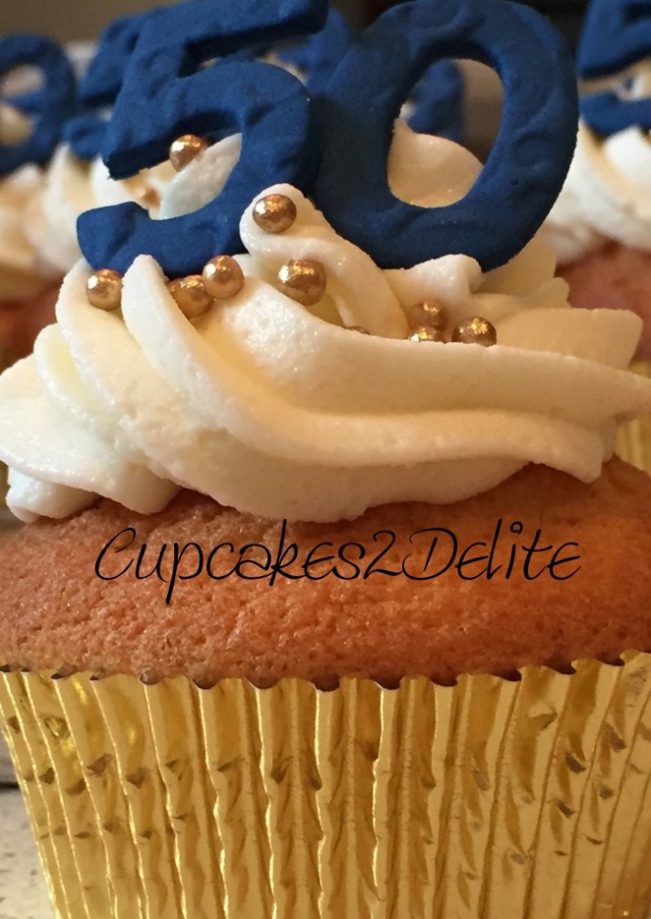 50th Birthday Cupcakes