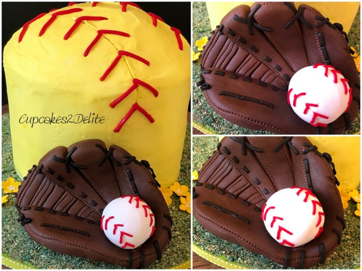 Softball Birthday Cake